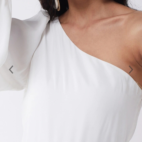 Magre white solid Jumpsuit - Picture 2 of 6